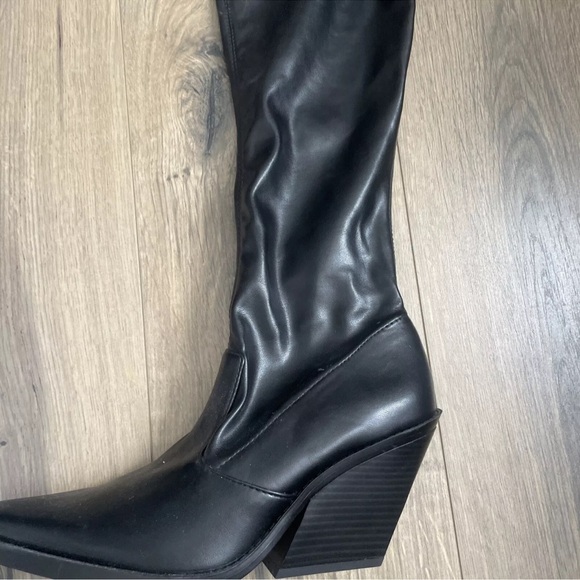 ZARA OVER THE KNEE STORE COWBOY BOOTS SIZE 39 - Picture 5 of 8